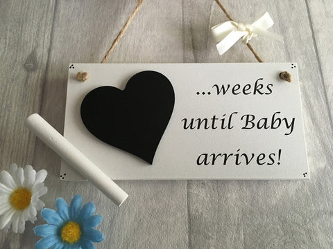 Chalkboard Weekly Countdown Plaque