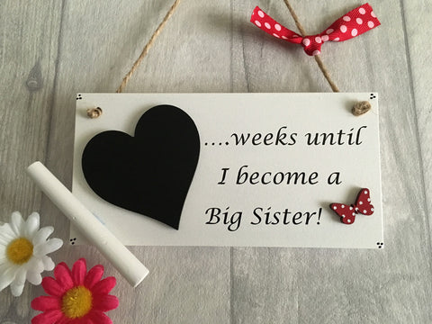Countdown Plaque for Big Sister