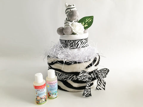 Zeb Zebra Nappy Cake